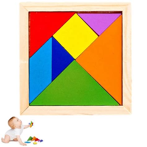 Creative Wooden Magnetic Tangram Puzzle Set Kourani Online 54 OFF