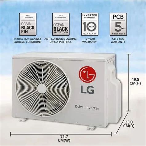 Lg 1 Ton 5 Star Ai Dual Inverter Split Ac At ₹ 37490 Piece Lg Split