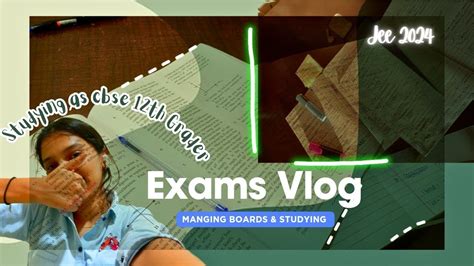 PREBOARDS EXAM VLOG Studying As CBSE Class 12th College Assignment