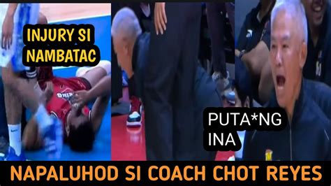 NAPALUHOD SI COACH CHOT REYES TAMBAK ANG INABOT SA BLACKWATER BOSSING