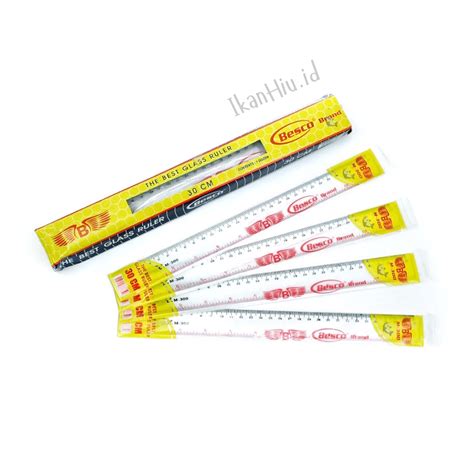 Jual Penggaris Transparent Garisan Plastik Mika Cm Ruler Plastic