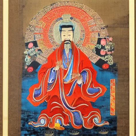 Chinese Taoist Saint By Wu Daozi Stable Diffusion Openart