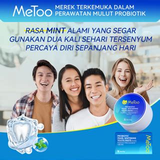 Jual MeToo Teeth Whitening Powder Fresh Mint Mouthwash 100ml Travel