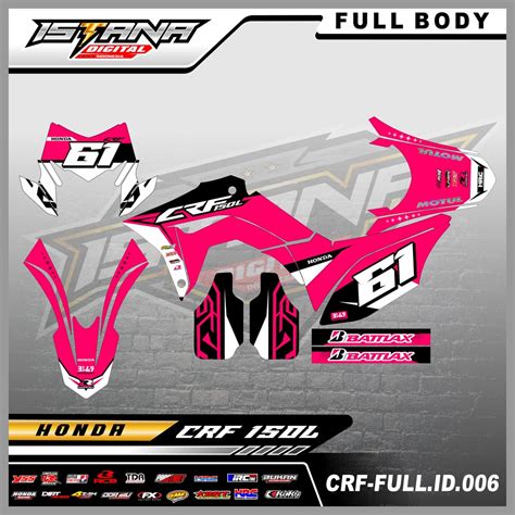 Jual Sticker Full Body Motor Crf Sticker Full Body Variasi Motor Crf