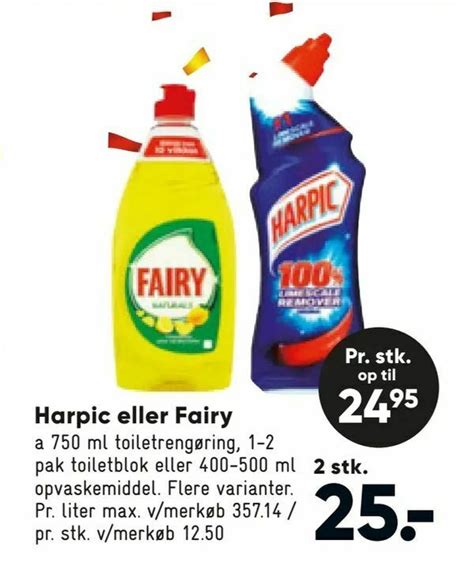 Harpic Eller Fairy Tilbud Hos Bilka