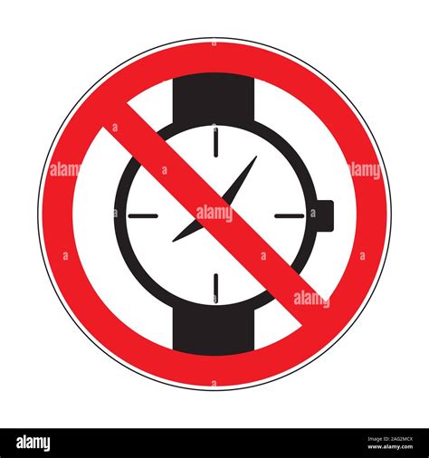 No Watches Sign Illustration Stock Photo Alamy