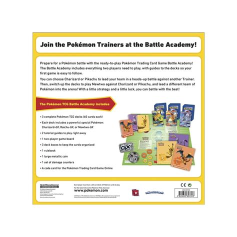 Pokémon Trading Card Game Battle Academy Charizard Gx Raichu Gx