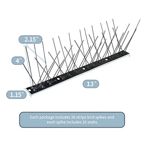 Topsome Bird Spikes For Pigeon Small Birds Feet Bird Repellent