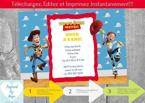 Invitación Toy Story Fiesta Cumpleaños Invitación Toy Story Etsy España