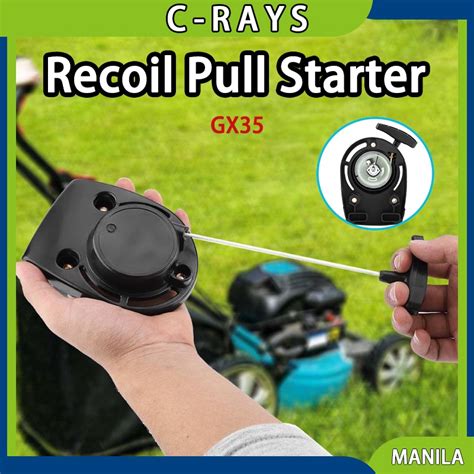 Lawn Mower Recoil Pull Starter For 4 Stroke Brush Cutter Engine Gx35