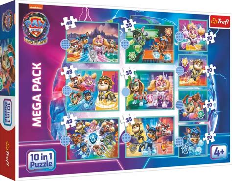 Trefl Puzzle Tlapkov Patrola Ve Velkofilmu Mega Pack V Puzzle