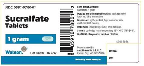 Sucralfate Fda Prescribing Information Side Effects And Uses