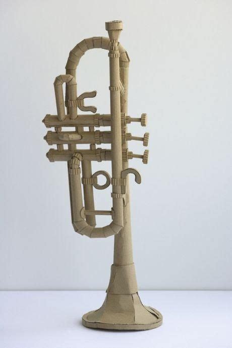 cardboard music instrument | Cardboard sculpture, Paper sculpture ...