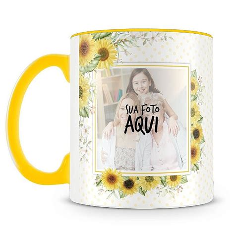 Caneca Personalizada Girassol Fotos Caneca Personalizada Para