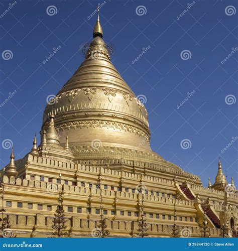 Shwezigon Pagoda Bagan Myanmar Burma Stock Photo Image Of