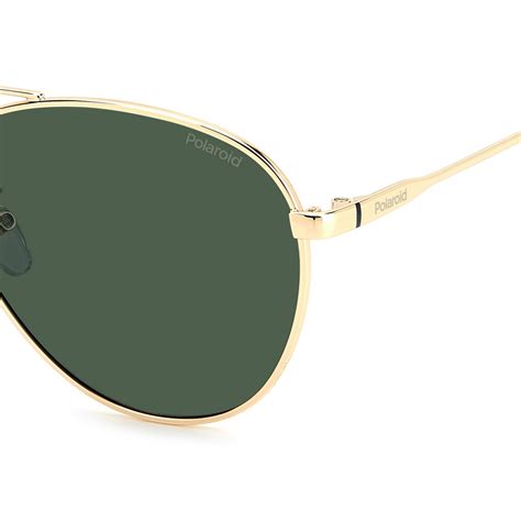 Polaroid Pld G S X Pef Uc Gold Green Sunglasses Unisex