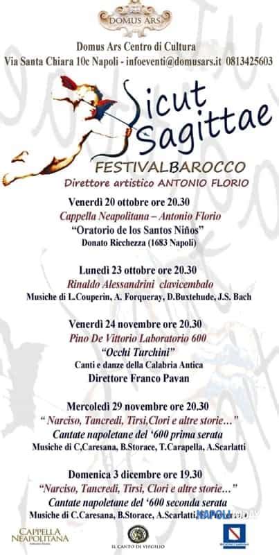 Sicut Sagittae Festival Barocco Eventi A Napoli