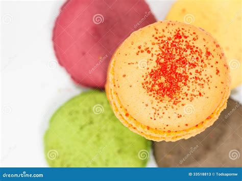 Traditional French Colorful Macaroons Stock Image Image Of Snack