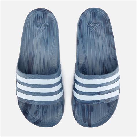 Lyst - Adidas Duramo Slide Sandals in Blue for Men