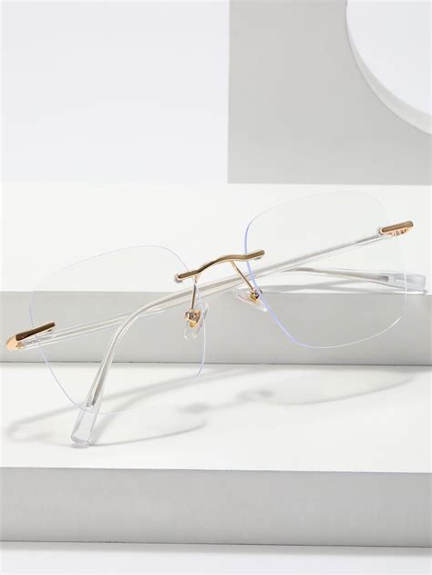 Fonex Titanium Alloy Rimless Glasses Frame Women Ultralight Eyeglasses