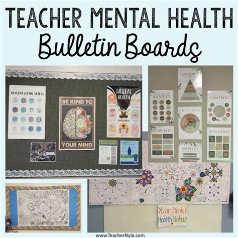 Teacher Mental Health Bulletin Boards Nyla S Crafty Teaching