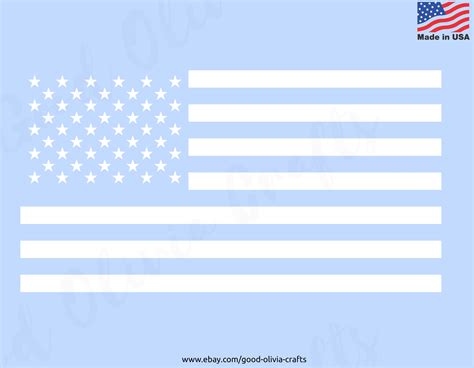 American Flag Stencil