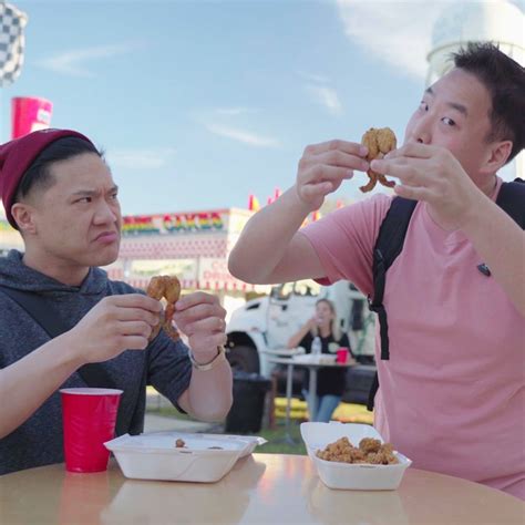 Timothy Delaghetto David So Chow Down At A Florida Frog Leg Food