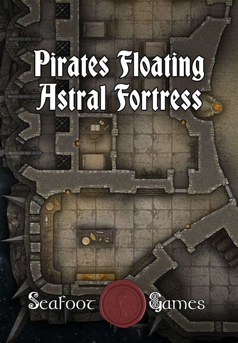 Pirates Floating Astral Fortress Multi Level X Battlemap With