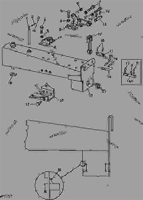 Main Frame And Hydraulic Cylinder Attachment Brackets A07 Blade John Deere 115 Blade 115