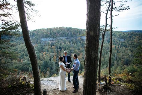 Weddings In The Red River Gorge Kentucky My Tiny Wedding In The Red