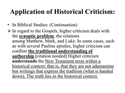 Historical criticism | PPTX