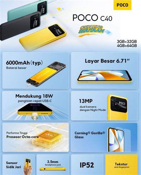 POCO C40 Dibanderol Dengan Harga Rs 1 Lakh Dan Mengemas Layar Besar Dan