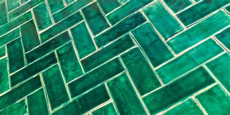 3 x 8 Subway Tile Emerald Green - Handmade by Black Rock Studio