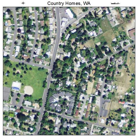 Aerial Photography Map Of Country Homes Wa Washington