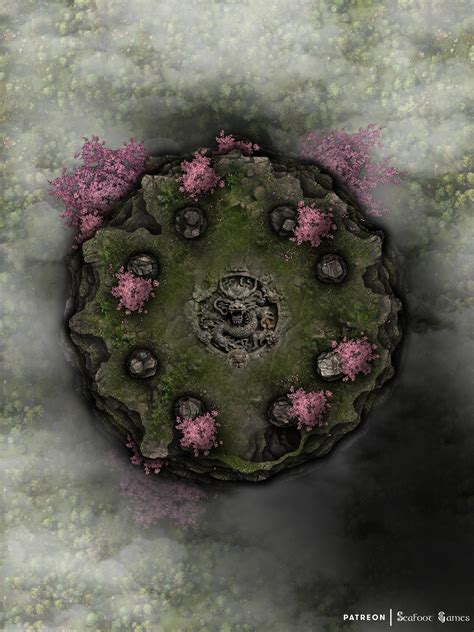 Pillar Of The Seventh Dragon Free 40x30 Multi Level Battlemap