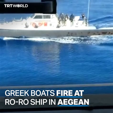 Trt World On Twitter Two Greek Coast Guard Boats Opened Harassing