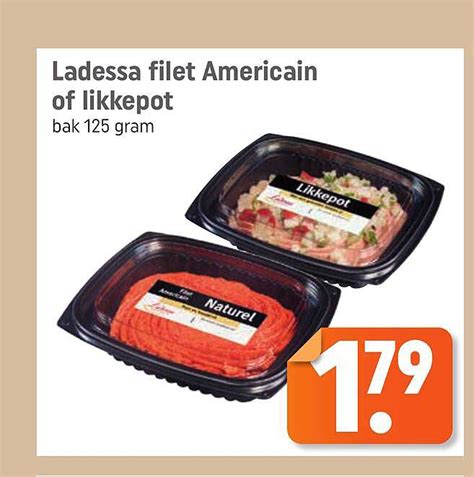 Ladessa Filet Americain Of Likkepot Aanbieding Bij Lekker Makkelijk