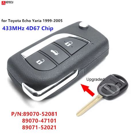 Keyecu New Upgraded Flip Remote Key Fob Mhz D For Toyota Celica