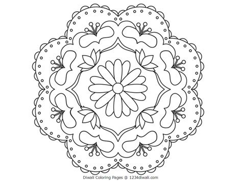 Rangoli Coloring Pages To Download And Print For Free