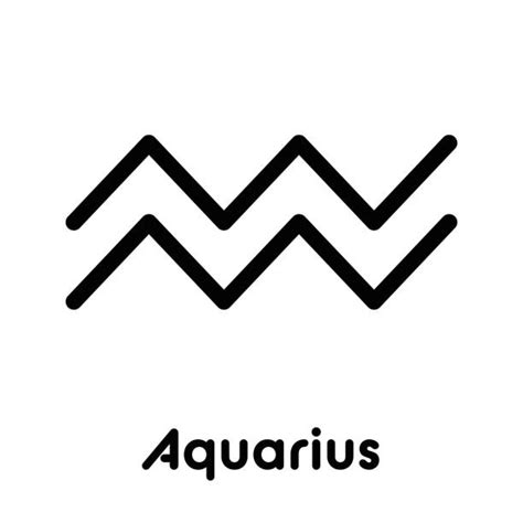 150+ Silhouette Of Aquarius Zodiac Sign Tattoos Illustrations, Royalty ...