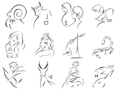 Western Zodiac Signs By Luinie On Deviantart Gemini Tattoo Virgo