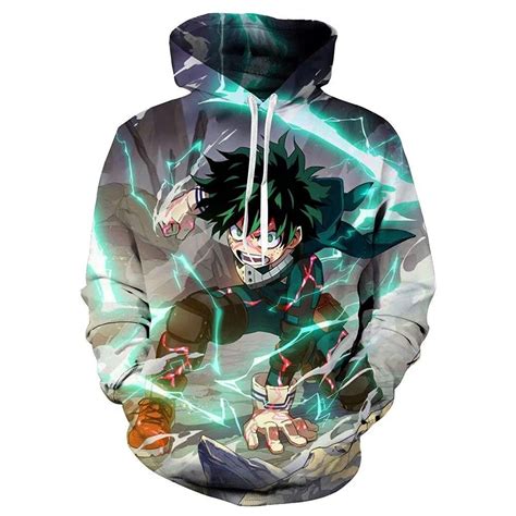 Midoriya Izuku Deku Cosplay Costume Boku No Hero Academia Hoodie 3d Pr Ebd Products Us