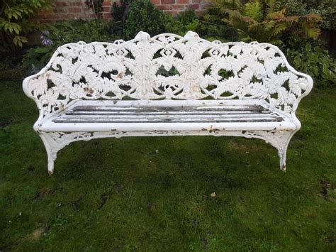 Coalbrookdale Fern And Blackberry Bench Extremely Rare Example With