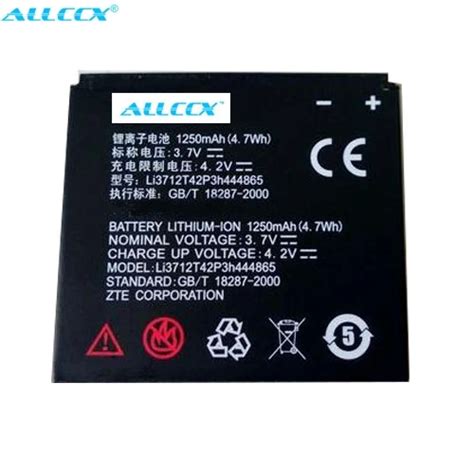 Allccx Battery Mobile Battery Li3712t42p3h444865 For Zte U880 V880