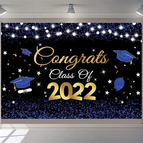 Buy Graduation Party Decorations 2022 Graduation Class Of 2022 Photography Background