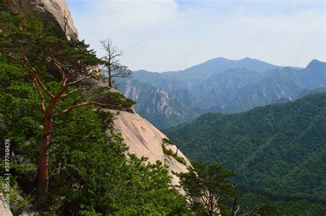 Climbing Seoraksan Mountain In The Taebaek Mountain Range In The