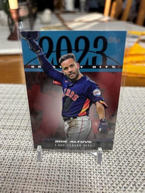 Topps Series Gh Jose Altuve Greatest Hits Blue Houston