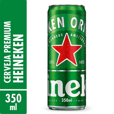 Cerveja Lager Premium Puro Malte Heineken Lata Sleek 350ml BIG BOX