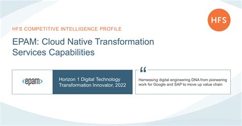 EPAM Cloud Native Transformation Services Capabilities 2022 HFS