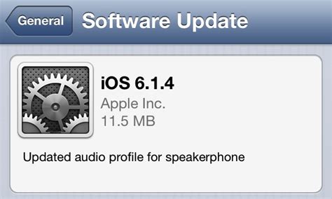 iOS 6.1.4 Updates iPhone 5 Speakerphone Audio - TidBITS